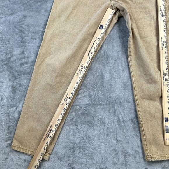 Vintage 80's Forenza Mom Jeans Size 16 High Waisted Camel Acid Wash Unique - Picture 3 of 9